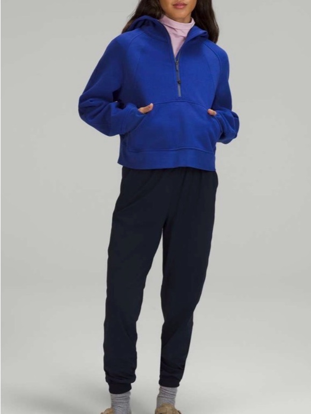 Lululemon scuba oversized half zip hoodie - psychic blue